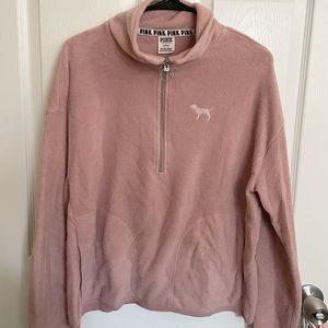 Victoria Secret Pink Brand Half-Zip Sweater